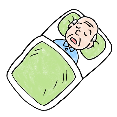 睡眠は夜に！